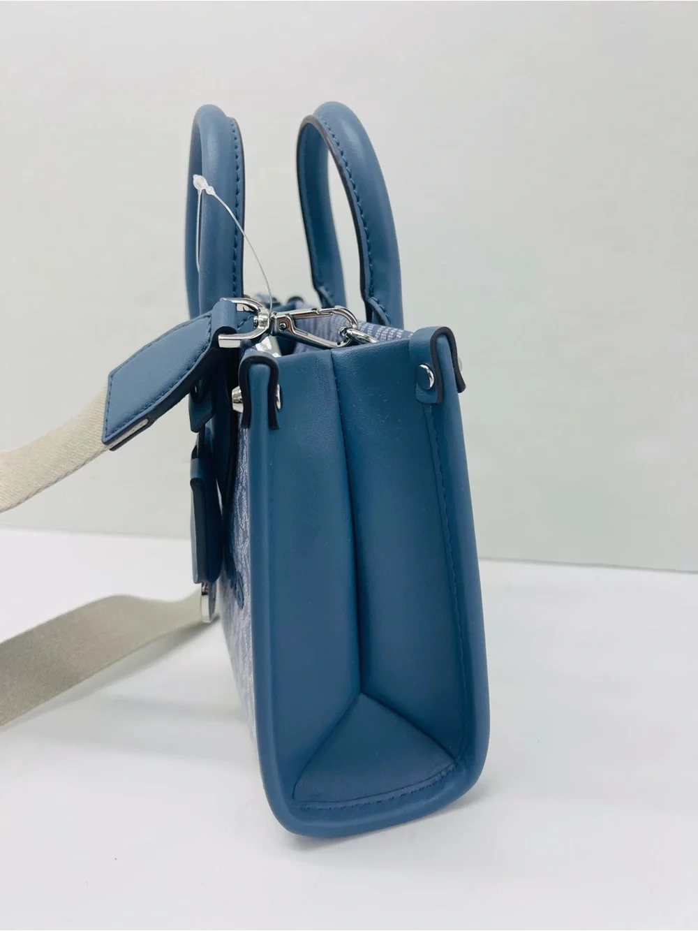 Michael Kors Mirella Extra-Small Ombré Logo Crossbody XBODY Shopper Denim  NWT